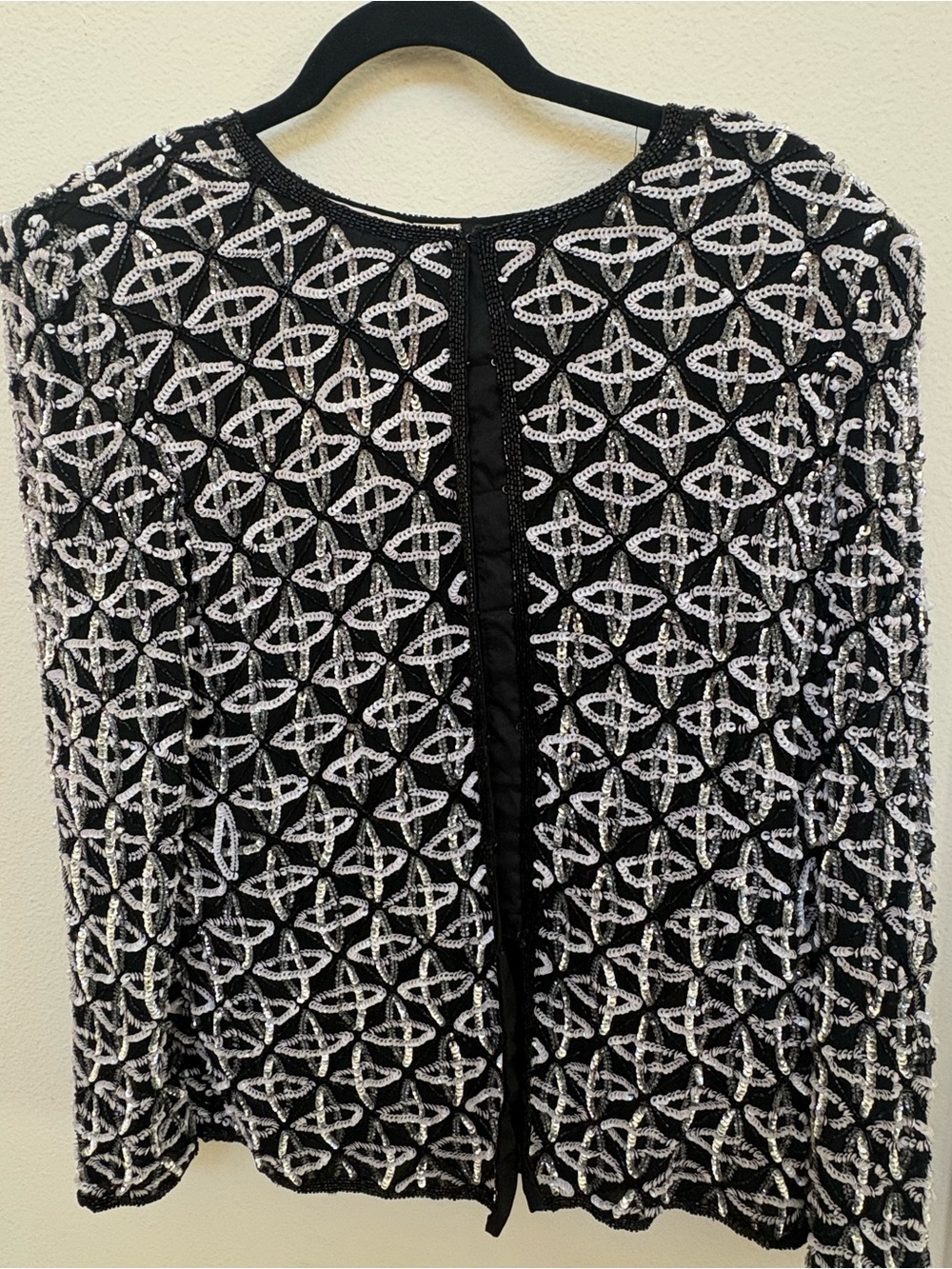 1980s Black and White Vintage Jacket